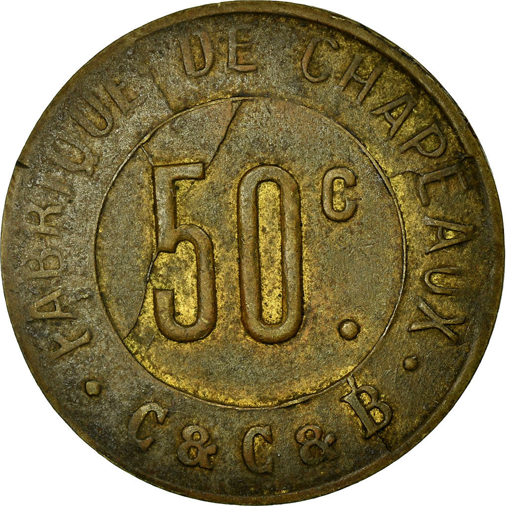 Coin, France, Fabrique de chapeaux, C. & C. & B., Corbeilles-Essonnes, 50