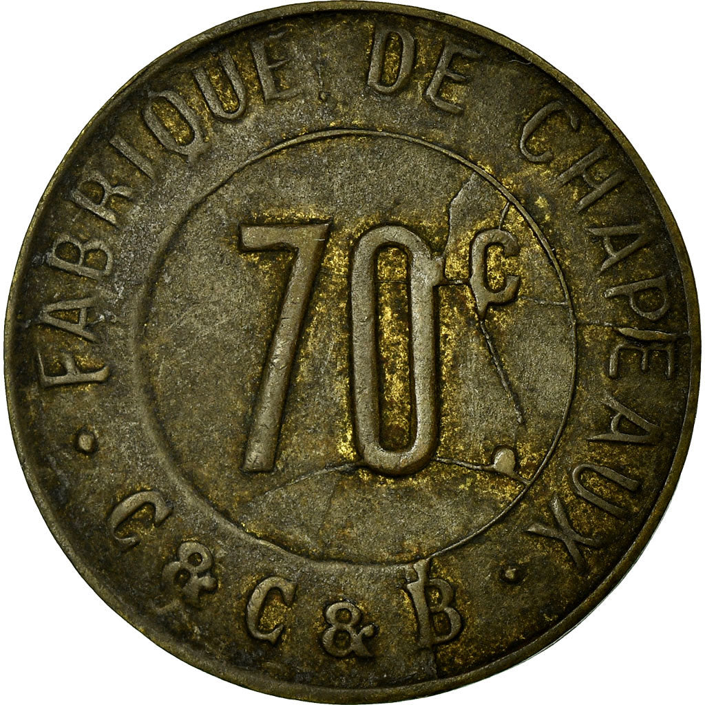 Coin, France, Fabrique de chapeaux, C. & C. & B., Corbeilles-Essonnes, 70