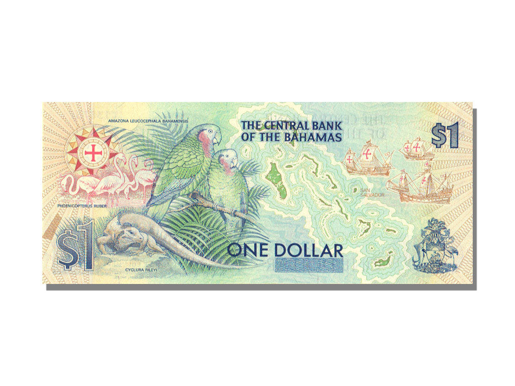 Bahamas, 1 Dollar, KM #50a, UNC(65-70), C