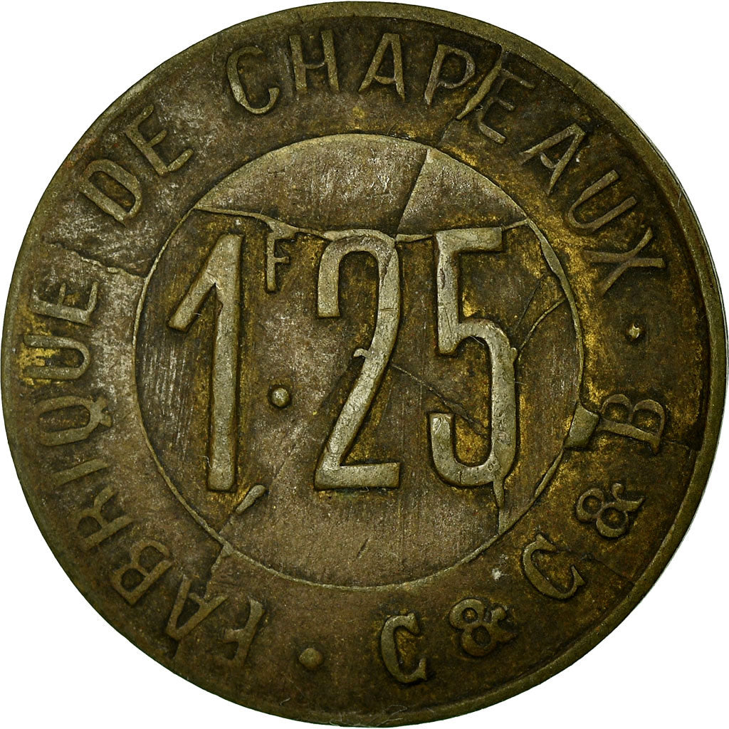 Coin, France, Fabrique de chapeaux, C. & C. & B., Corbeilles-Essonnes, 1.25