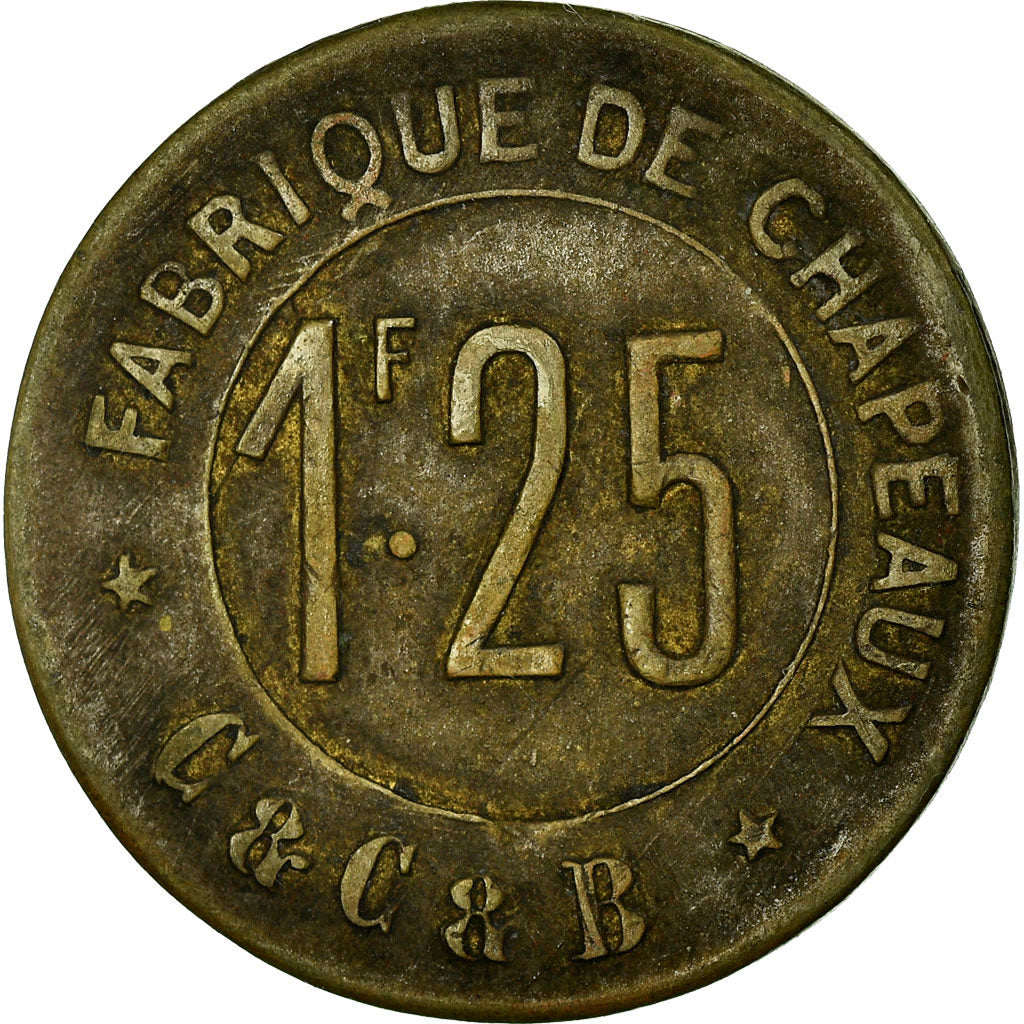 Coin, France, Fabrique de chapeaux, C. & C. & B., Corbeilles-Essonnes, 1.25