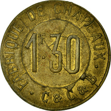 Monnaie, France, Fabrique de chapeaux, C. & C. & B., Corbeilles-Essonnes, 1.30