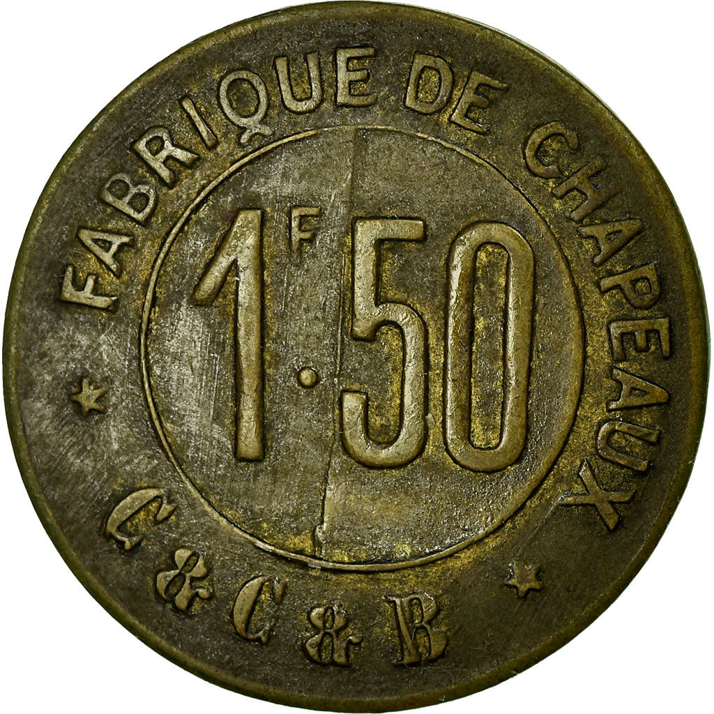Coin, France, Fabrique de chapeaux, C. & C. & B., Corbeilles-Essonnes, 1.50