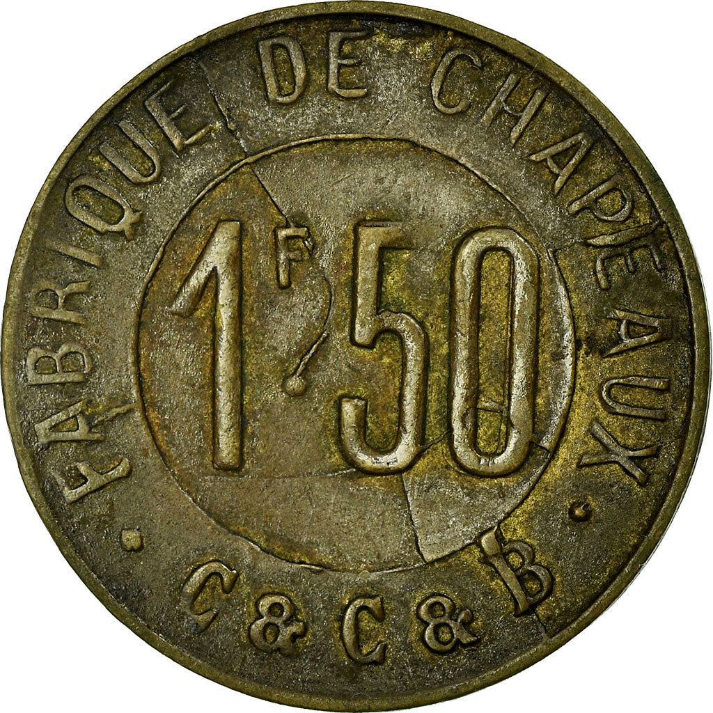 Coin, France, Fabrique de chapeaux, C. & C. & B., Corbeilles-Essonnes, 1.50