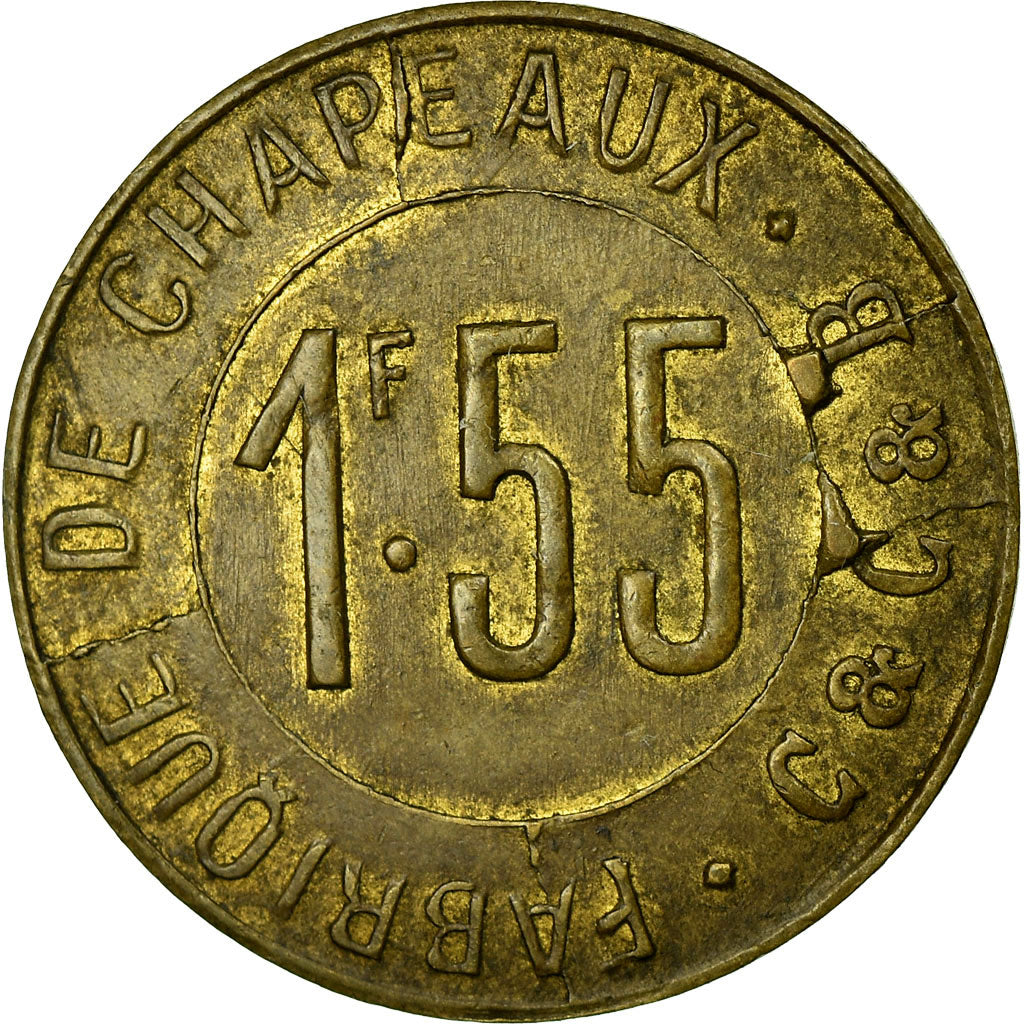 Coin, France, Fabrique de chapeaux, C. & C. & B., Corbeilles-Essonnes, 1.55