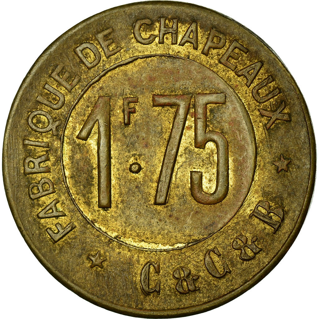 Coin, France, Fabrique de chapeaux, C. & C. & B., Corbeilles-Essonnes, 1.75