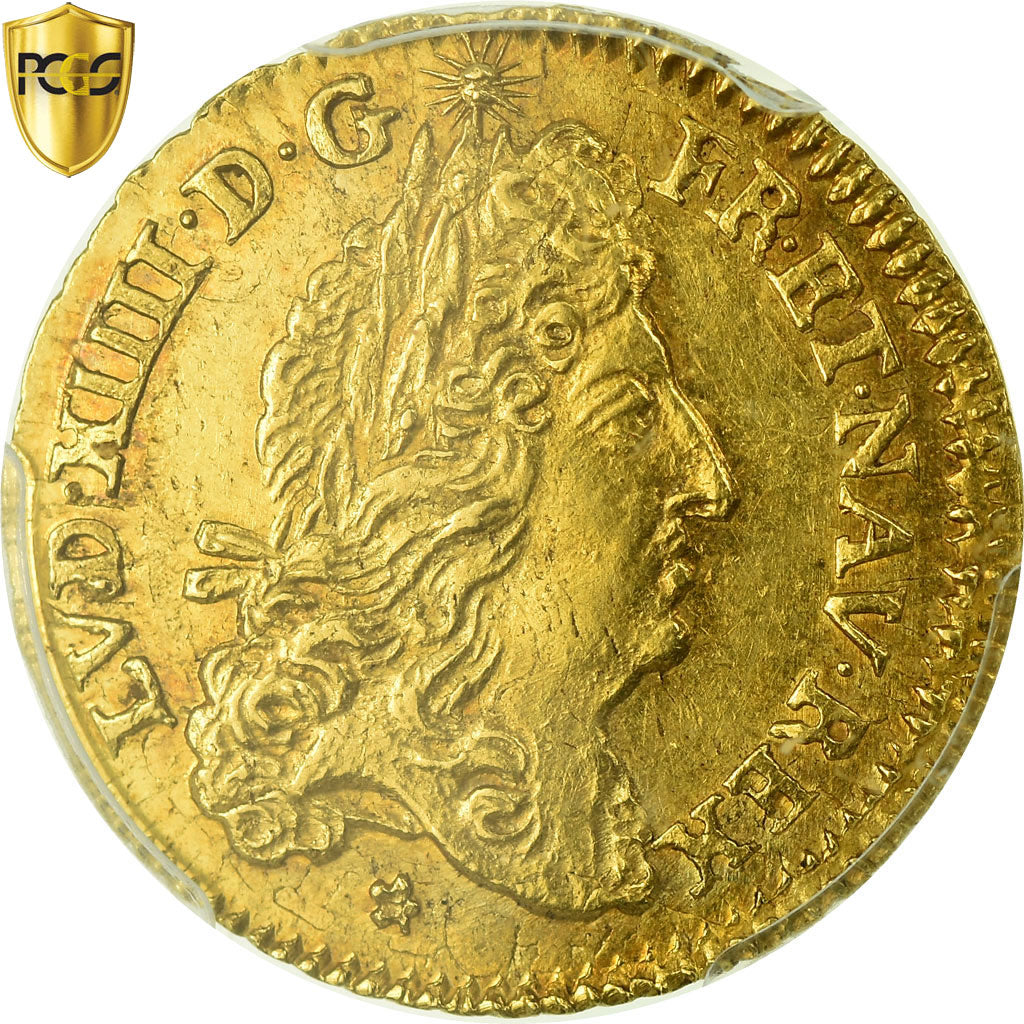 Monnaie, France, Louis XIV, 1/2 Louis d'or à l'écu, 1691, La Rochelle, PCGS
