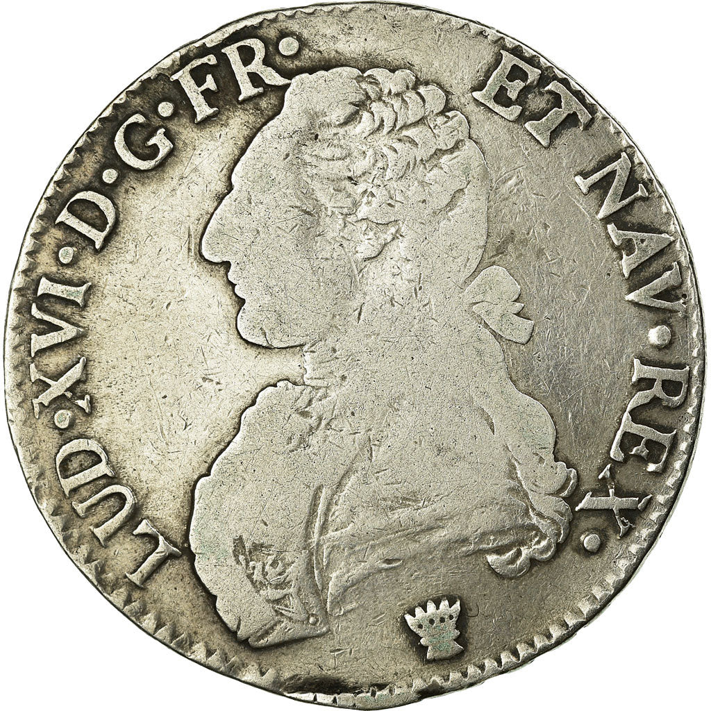 Moeda, França, Louis XVI, Ecu aux branches d'olivier, 1785, Limoges, VF(20-25)