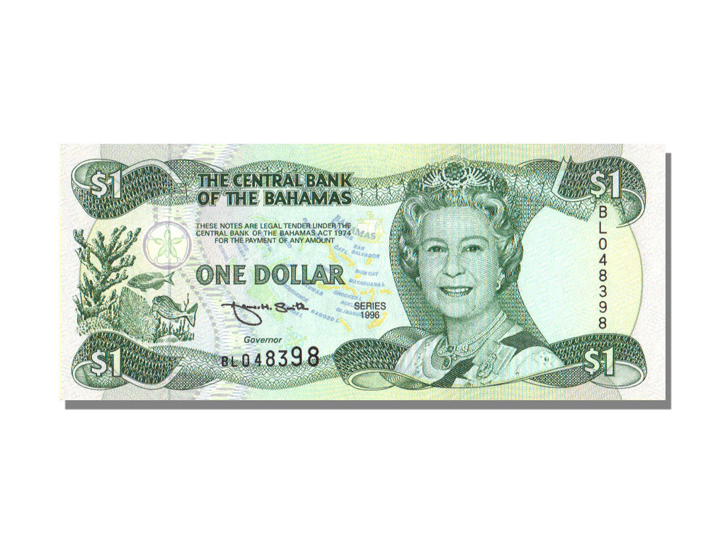 Bahamas, 1 Dollar, 1996, KM #57a, UNC(65-70), BL