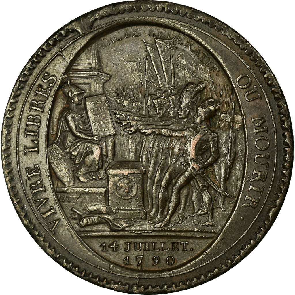 Coin, France, Monneron, 5 Sols, 1792, Birmingham, EF(40-45), Bronze, KM:Tn31