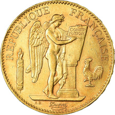 Moneda, Francia, Génie, 100 Francs, 1909, Paris, EBC, Oro, KM:858