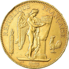 Moeda, França, Génie, 100 Francs, 1910, Paris, AU(50-53), Dourado, KM:858