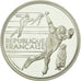 Munten, Frankrijk, Speed skaters, 100 Francs, 1990, Albertville 92, FDC, Zilver