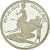 Monnaie, France, Slalom moderne, 100 Francs, 1990, Albertville 92, FDC, Argent