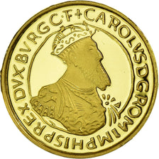 Coin, Belgium, Baudouin I, 10 Ecu, 1990, 1/10 Oz, MS(65-70), Gold, KM:172