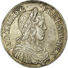 Munten, Frankrijk, Louis XIV, 1/2 Écu à la mèche longue, 1652, Rouen, ZF