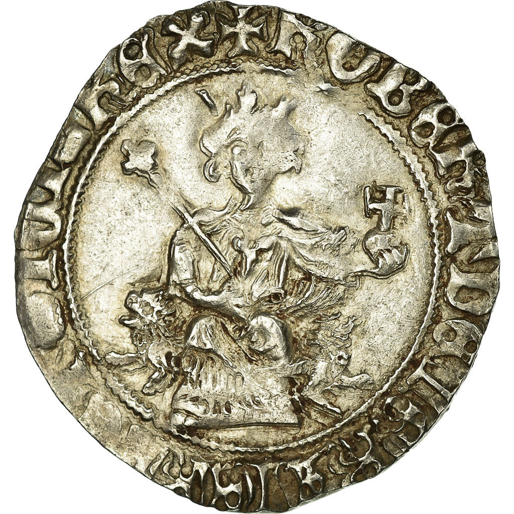 Coin, Italy, NAPLES, Robert d'Anjou, Carlin, Naples, EF(40-45), Silver