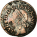 Münze, Frankreich, Louis XIII, Double Tournois, 1642, Bordeaux, S, Kupfer