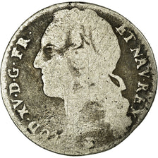 Monnaie, France, Louis XV, 1/10 Écu au bandeau, 1746, Metz, B+, Argent