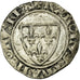 Coin, France, Charles VI, Blanc Guénar, Cremieu, EF(40-45), Billon