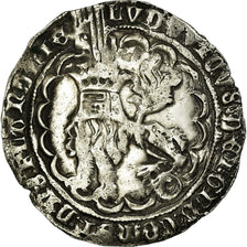 Coin, France, Flanders, Louis de Male, Double Gros, Gand, EF(40-45), Silver