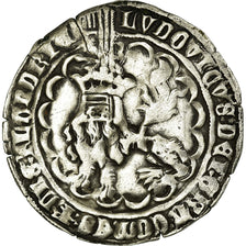 Moneda, Francia, Flanders, Louis de Male, Double Gros, Gand, MBC, Plata