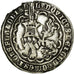 Moneta, Francja, Flanders, Louis de Male, Double Gros, Gand, AU(50-53), Srebro