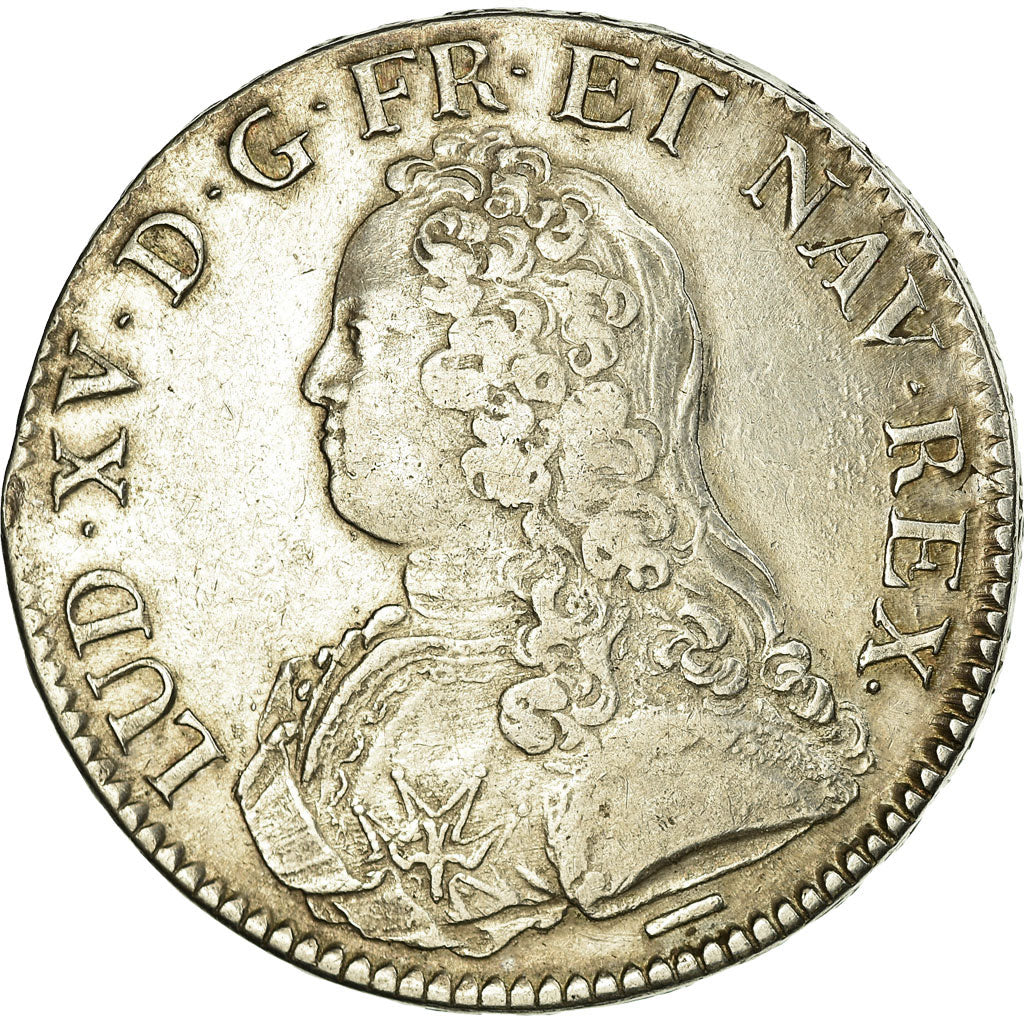 Coin, France, Louis XV, Ecu aux branches d'olivier, 1727, Lille, EF(40-45)