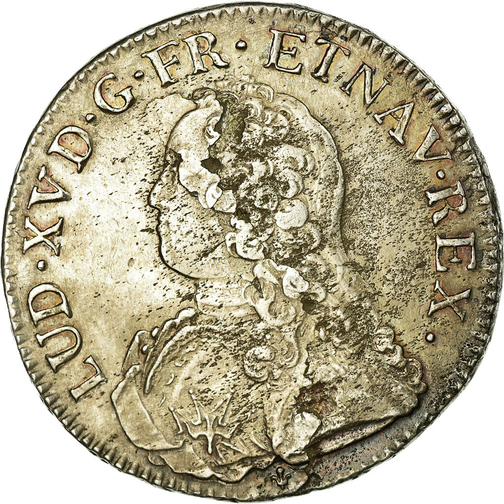 Munten, Frankrijk, Louis XV, Ecu aux branches d'olivier, 1726, Bordeaux, ZF
