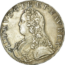 Moneda, Francia, Louis XV, Ecu aux branches d'olivier, 1727, Rouen, MBC+, Plata
