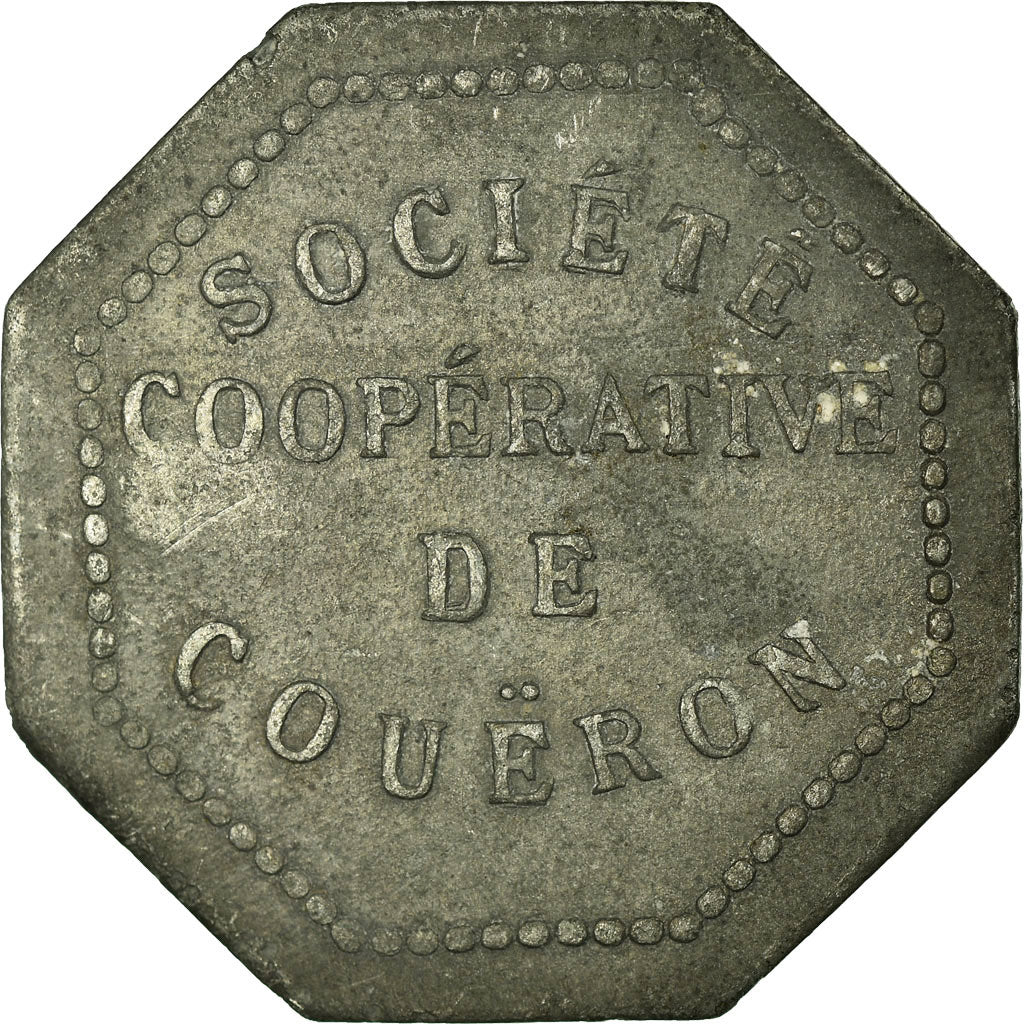 Coin, France, Société Coopérative, Couëron, 5 Francs, EF(40-45), Zinc