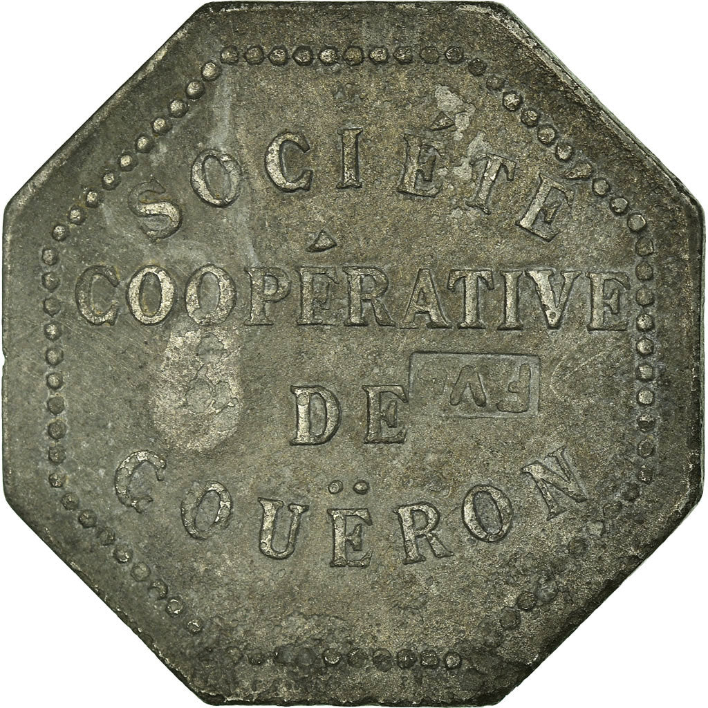 Coin, France, Société Coopérative, Couëron, 5 Francs, EF(40-45), Zinc