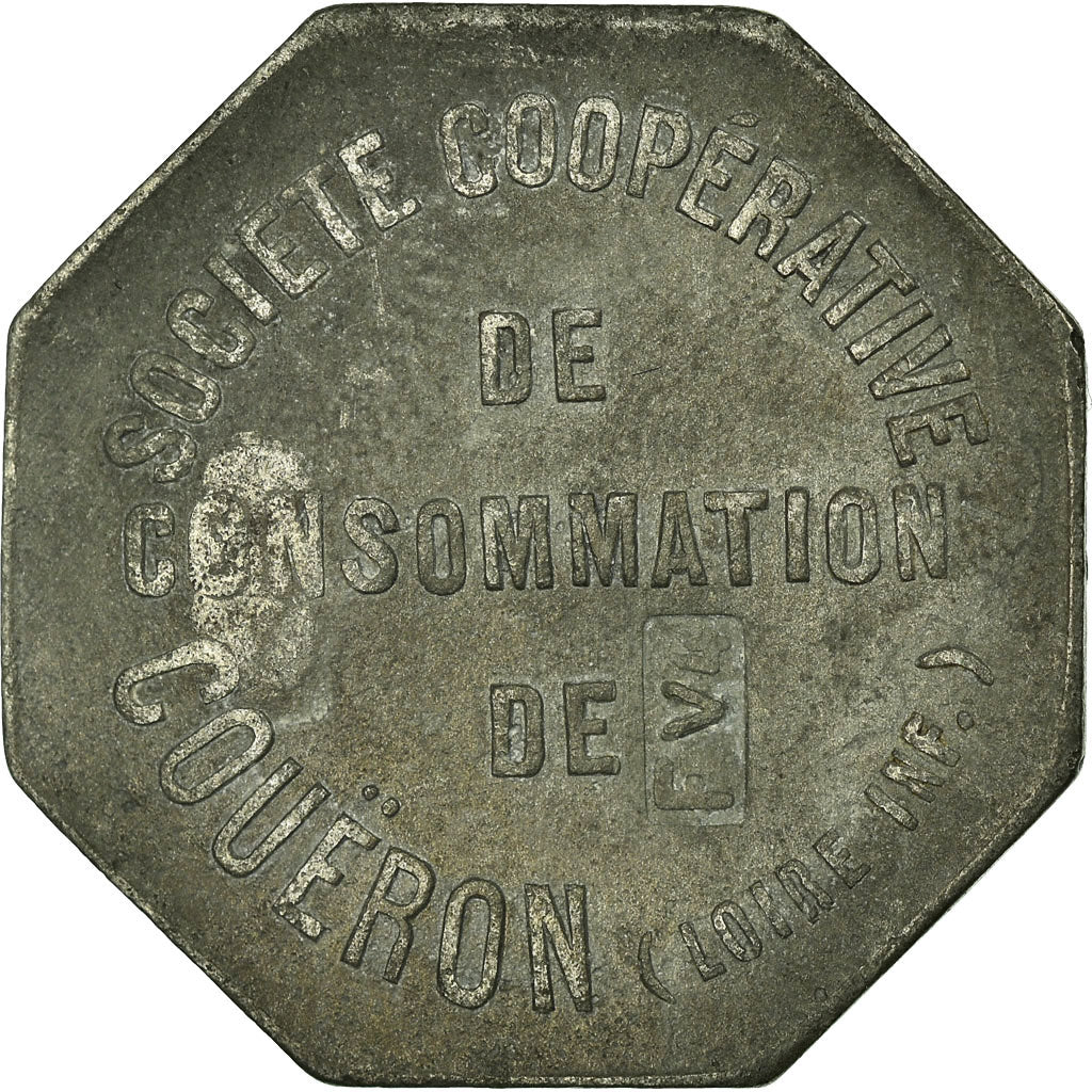 Coin, France, Société Coopérative de Consommation, Couëron, 5 Francs