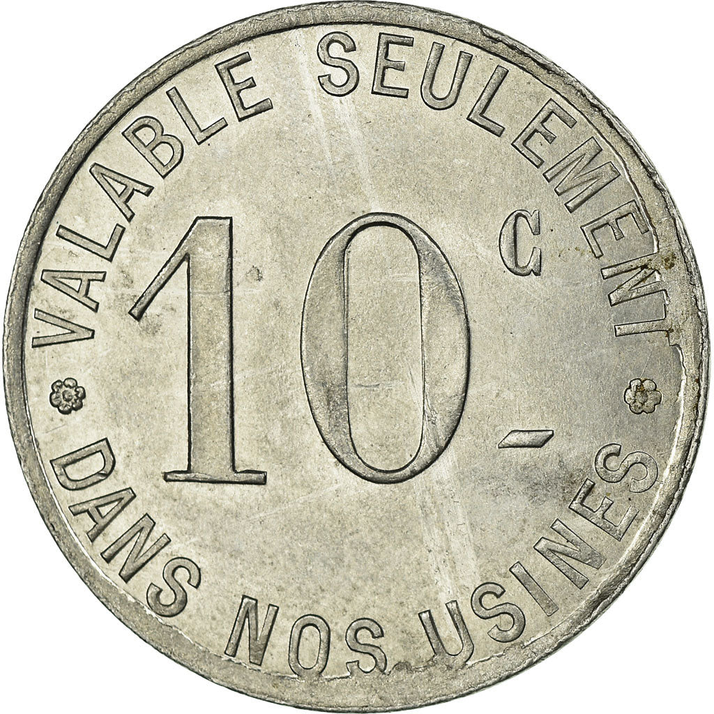 Moneta, Francja, Société RATEAU, La Courneuve, 10 Centimes, Undated