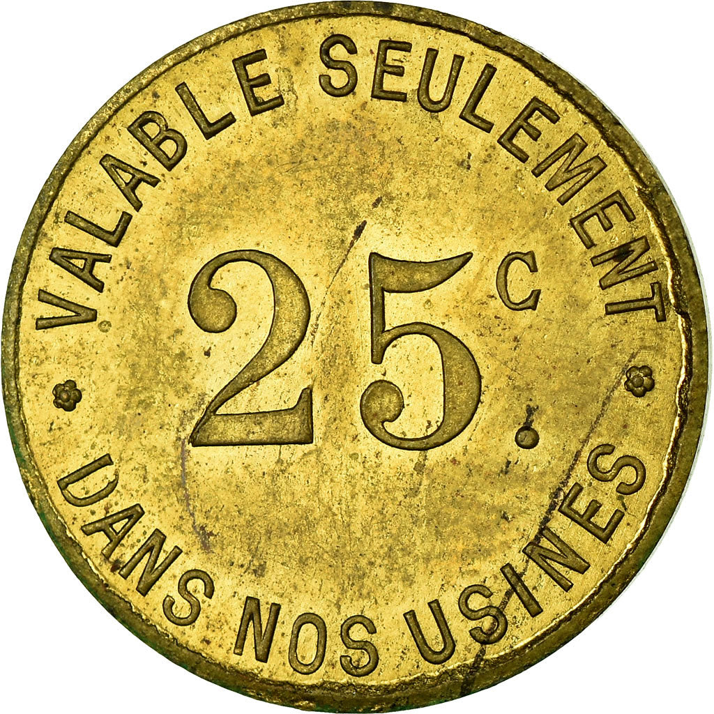 Moneta, Francja, Société RATEAU, La Courneuve, 25 Centimes, Undated