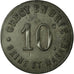 Moneta, Francia, Crécy-en-Brie, Crécy-la-Chapelle, 10 Centimes, BB+, Zinco