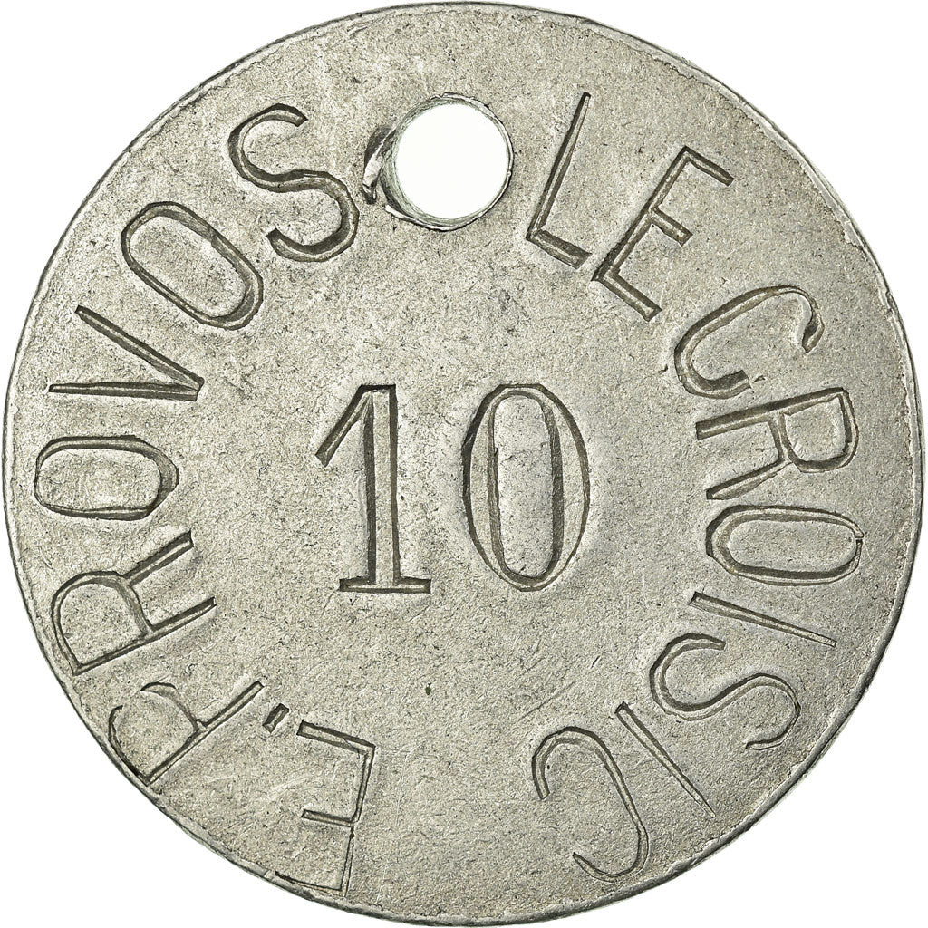 Coin, France, E. PROVOS, Le Croisic, 10 Centimes, AU(55-58), Aluminium