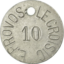 Coin, France, E. PROVOS, Le Croisic, 10 Centimes, AU(55-58), Aluminium