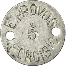 Coin, France, E. PROVOS, Le Croisic, 5 Centimes, EF(40-45), Aluminium, Elie:10.1