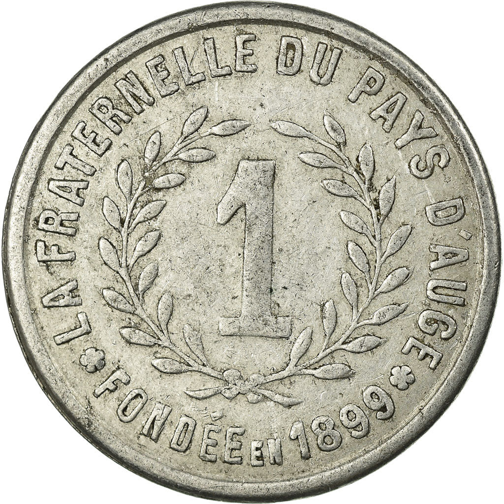 Münze, Frankreich, La Fraternelle du Pays d'Auge, Dives-sur-Mer, 1 Franc, SS