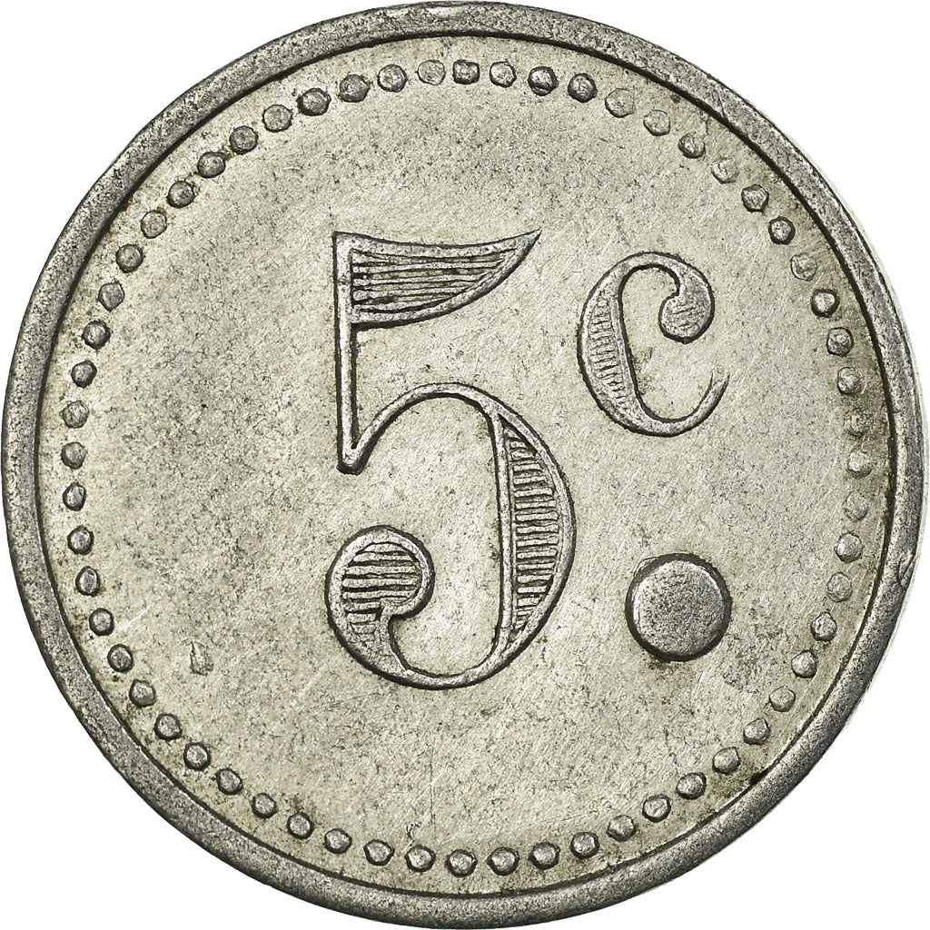 Coin, France, Union Donzéroise, Donzère, 5 Centimes, AU(50-53), Aluminium