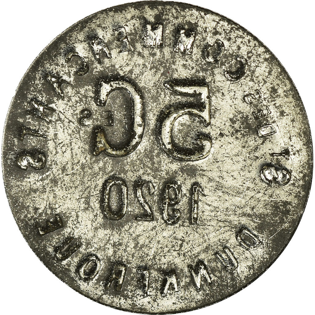Münze, Frankreich, Société des Commerçants, Dunkerque, 5 Centimes, 1920, SS