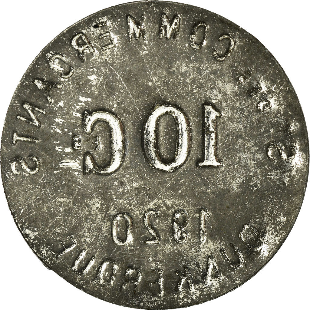 Coin, France, Société des Commerçants, Dunkerque, 10 Centimes, 1920