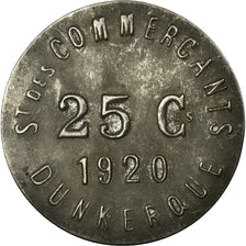 Coin, France, Société des Commerçants, Dunkerque, 25 Centimes, 1920