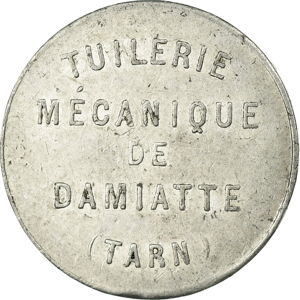 Monnaie, France, Tuilerie Mécanique, Damiatte, 10 Centimes, TTB, Aluminium