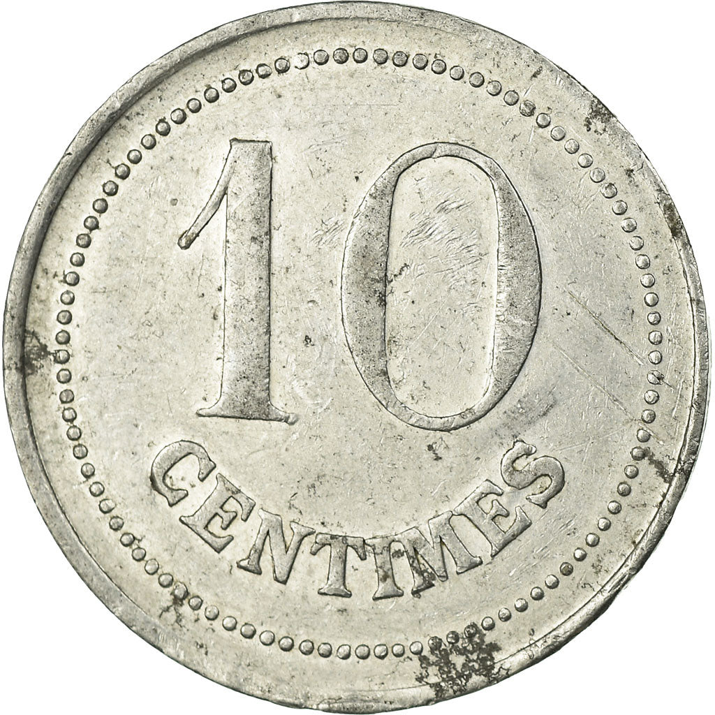 Monnaie, France, Tuilerie Mécanique, Damiatte, 10 Centimes, TTB, Aluminium