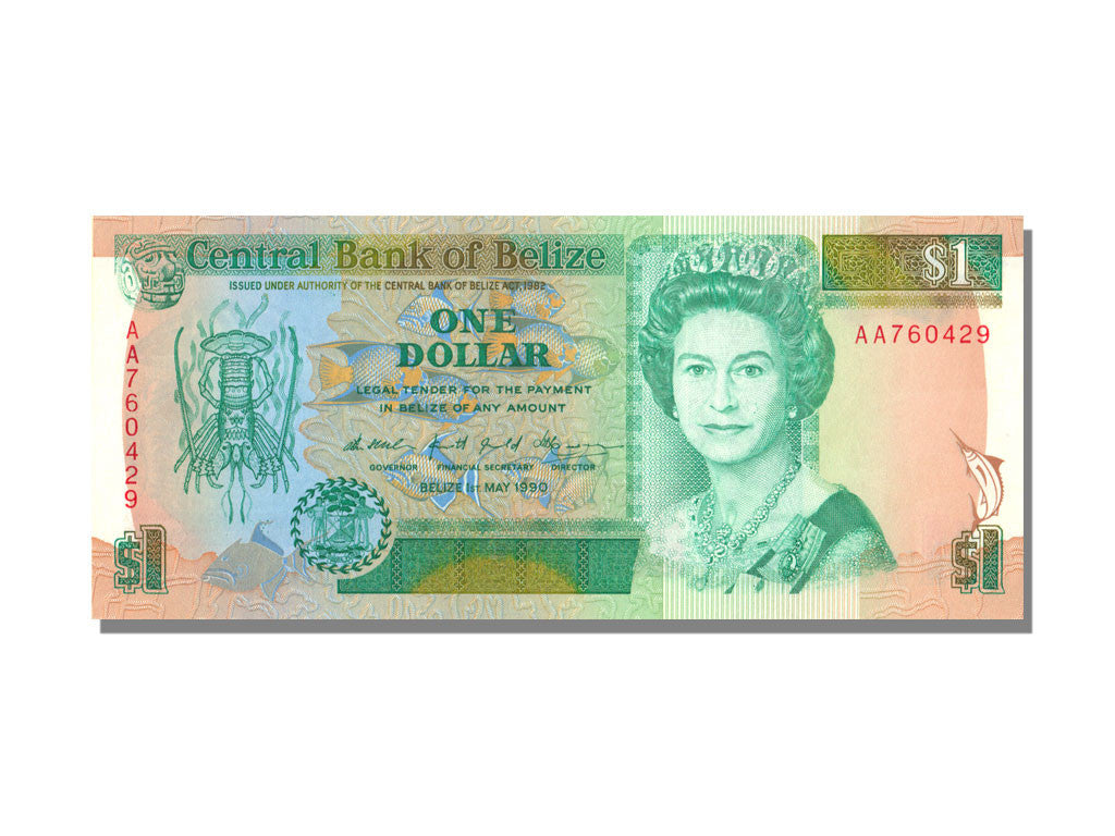 Geldschein, Belize, 1 Dollar, 1990, 1990-05-01, KM:51, UNZ