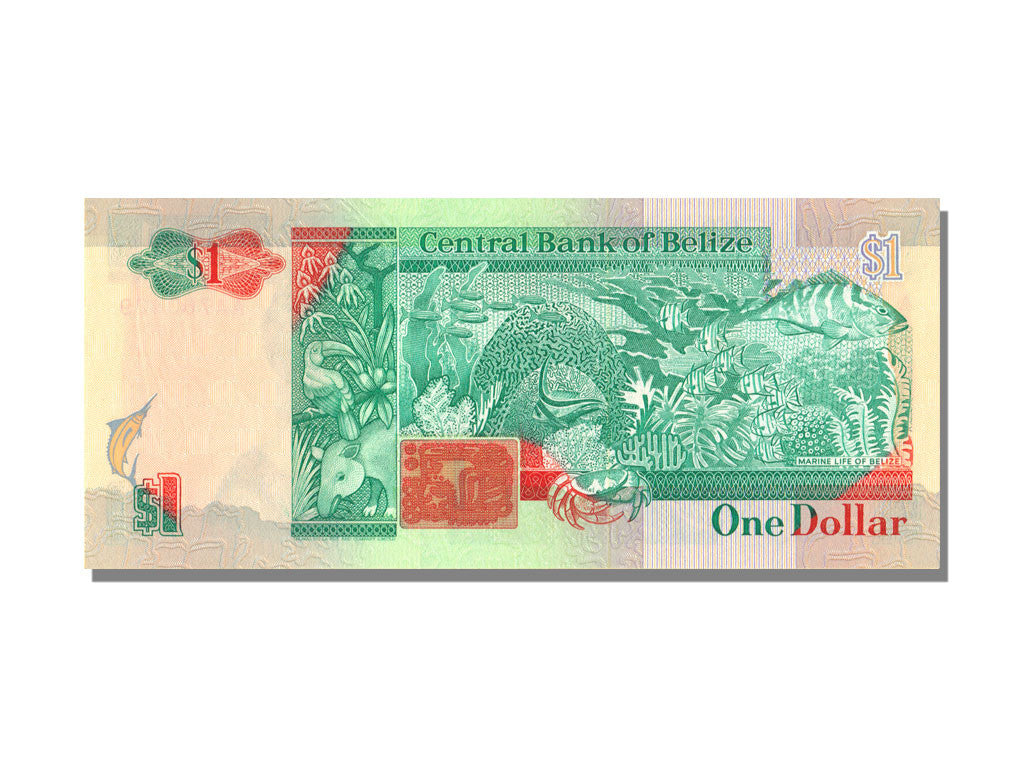 Geldschein, Belize, 1 Dollar, 1990, 1990-05-01, KM:51, UNZ