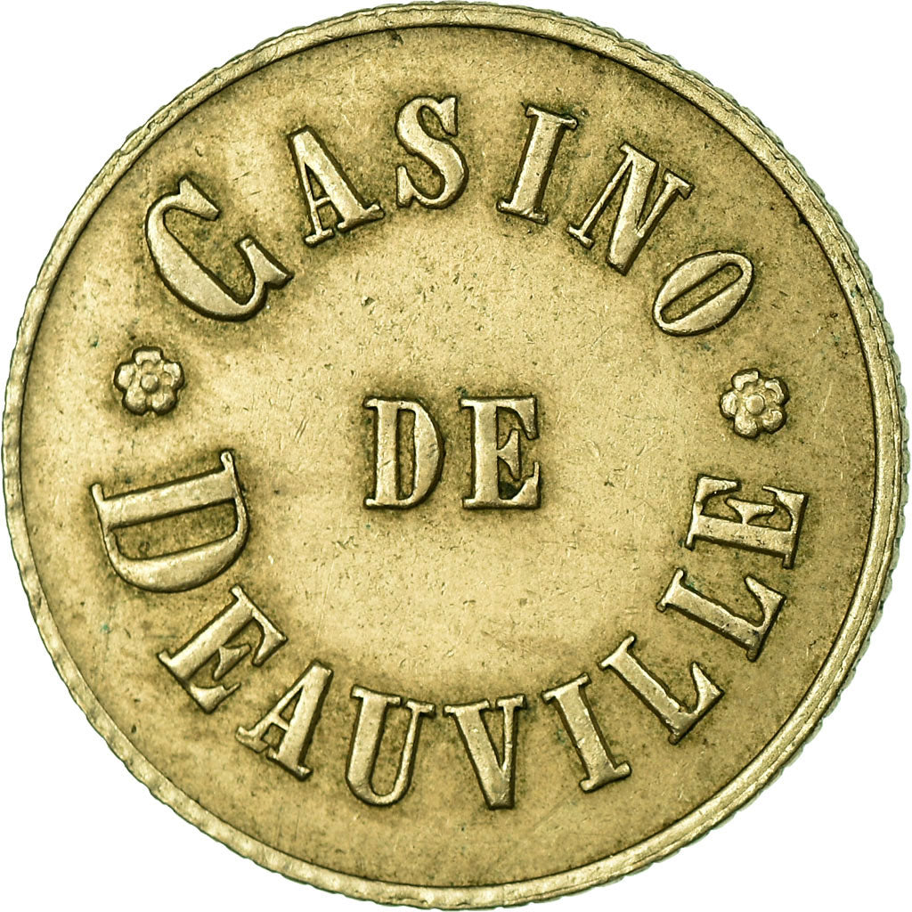 Monnaie, France, Casino de Deauville, Deauville, 5 Centimes, TTB+, Maillechort