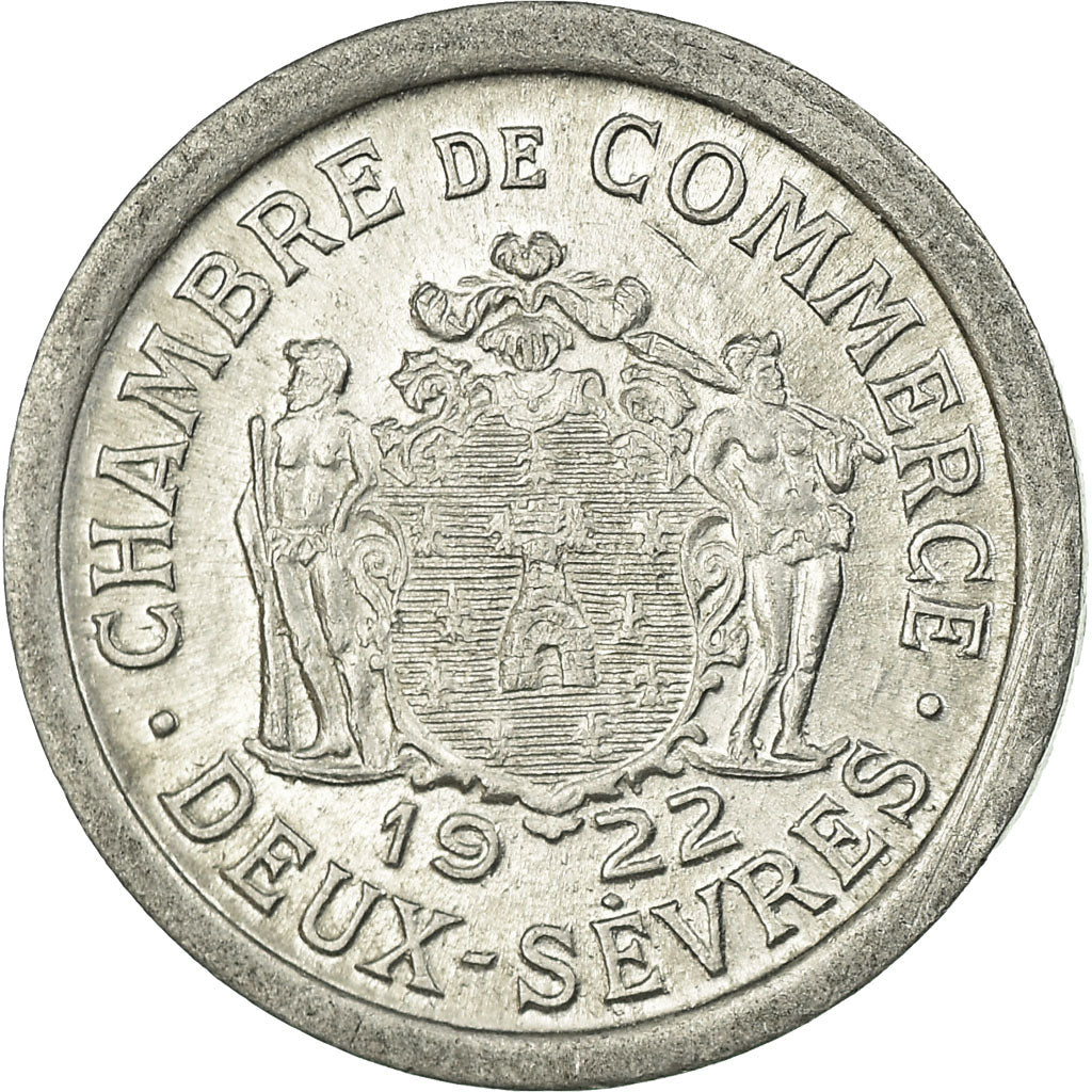 Coin, France, Chambre de Commerce, Deux-Sèvres, 5 Centimes, 1922, MS(63)